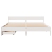 Cama sin colchón madera maciza de pino blanca 180x200 cm