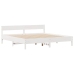 Cama sin colchón madera maciza de pino blanca 180x200 cm