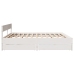 Cama sin colchón madera maciza de pino blanca 180x200 cm