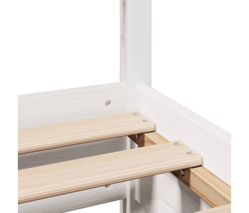 Cama sin colchón madera maciza de pino blanca 180x200 cm