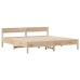 Estructura de cama sin colchón madera maciza de pino 160x200 cm