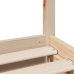 Estructura de cama sin colchón madera maciza de pino 160x200 cm