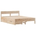 Estructura de cama sin colchón madera maciza de pino 140x190 cm