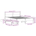 Estructura de cama sin colchón madera de pino blanca 140x190 cm