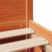 Cama sin colchón madera maciza de pino marrón cera 180x200 cm