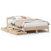 Estructura de cama sin colchón madera de pino maciza 120x200 cm