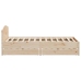 Estructura de cama sin colchón madera de pino maciza 120x200 cm
