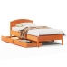 Estructura de cama sin colchón madera de pino marrón 90x200 cm