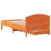 Estructura de cama sin colchón madera maciza marrón 75x190 cm