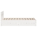 Estructura de cama sin colchón madera de pino blanca 120x200 cm