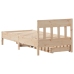 Estructura de cama sin colchón madera maciza de pino 90x190 cm