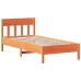 Estructura de cama sin colchón madera maciza marrón 90x190 cm