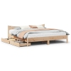 Estructura de cama con cajones madera maciza de pino 200x200 cm