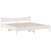 Estructura de cama cajones madera maciza pino blanco 180x200 cm