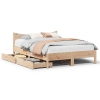 Estructura de cama con cajones madera maciza de pino 160x200 cm