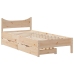 Estructura cama con cajones madera maciza pino 100x200 cm