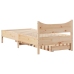 Estructura cama con cajones madera maciza pino 100x200 cm