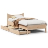 Estructura de cama con cajones madera maciza de pino 90x200 cm