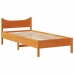 Estructura cama con cajones madera maciza pino marrón 90x200 cm