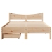 Estructura de cama con cajones madera maciza pino 120x190 cm