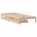 Estructura de cama con cajones madera maciza pino 90x190 cm