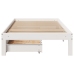 Estructura cama con cajones madera maciza pino blanca 90x190 cm