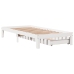 Estructura cama con cajones madera maciza pino blanca 90x190 cm