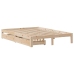 Estructura de cama con cajones madera maciza pino 120x190 cm