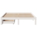 Estructura de cama con cajones madera pino blanco 120x190 cm