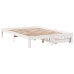 Estructura de cama con cajones madera pino blanco 120x190 cm