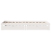 Estructura cama con cajones madera maciza pino blanco 90x200 cm