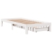 Estructura cama con cajones madera maciza pino blanco 90x200 cm
