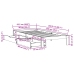 Estructura cama con cajones madera maciza pino blanco 90x200 cm