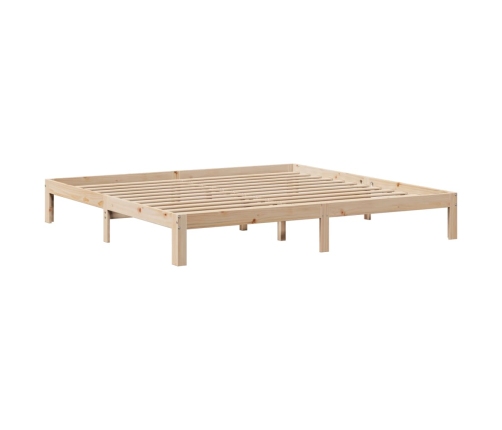 Estructura de cama con cajones madera maciza de pino 180x200 cm