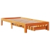 Estructura de cama con cajones madera de pino marrón 75x190 cm