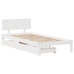 Estructura cama con cajones madera maciza pino blanco 75x190 cm