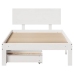 Estructura cama con cajones madera maciza pino blanco 75x190 cm