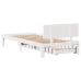 Estructura cama con cajones madera maciza pino blanco 75x190 cm