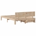 Estructura de cama con cajones madera maciza de pino 135x190 cm