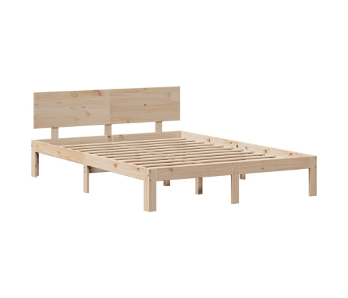 Estructura de cama con cajones madera maciza de pino 135x190 cm