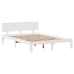 Estructura de cama con cajones madera de pino blanca 135x190 cm