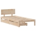 Estructura de cama con cajones madera maciza de pino 90x200 cm