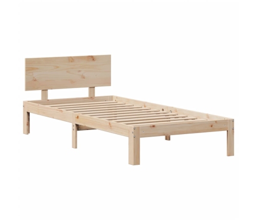 Estructura de cama con cajones madera maciza de pino 90x200 cm