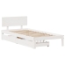 Estructura cama con cajones madera maciza pino blanco 90x200 cm