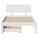 Estructura cama con cajones madera maciza pino blanco 90x200 cm