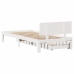 Estructura cama con cajones madera maciza pino blanco 90x200 cm