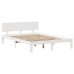 Estructura de cama con cajones madera de pino blanco 120x200 cm