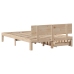 Estructura de cama con cajones madera maciza de pino 160x200 cm