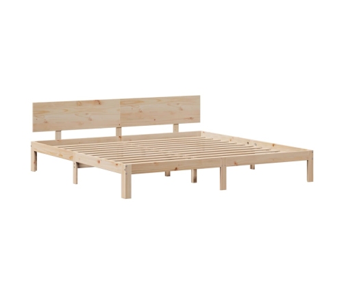 Estructura de cama con cajones madera maciza de pino 180x200 cm