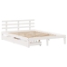 Estructura de cama con cajones madera de pino blanca 135x190 cm